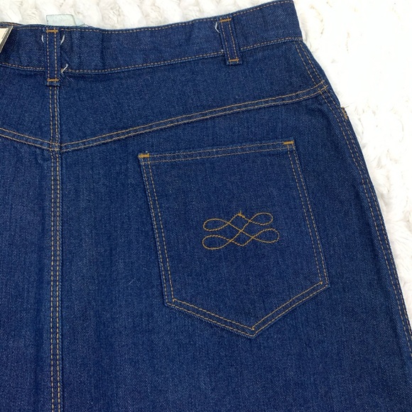 Vtg size 14 Montgomery Ward Denim Skirt NWT - Picture 3 of 6